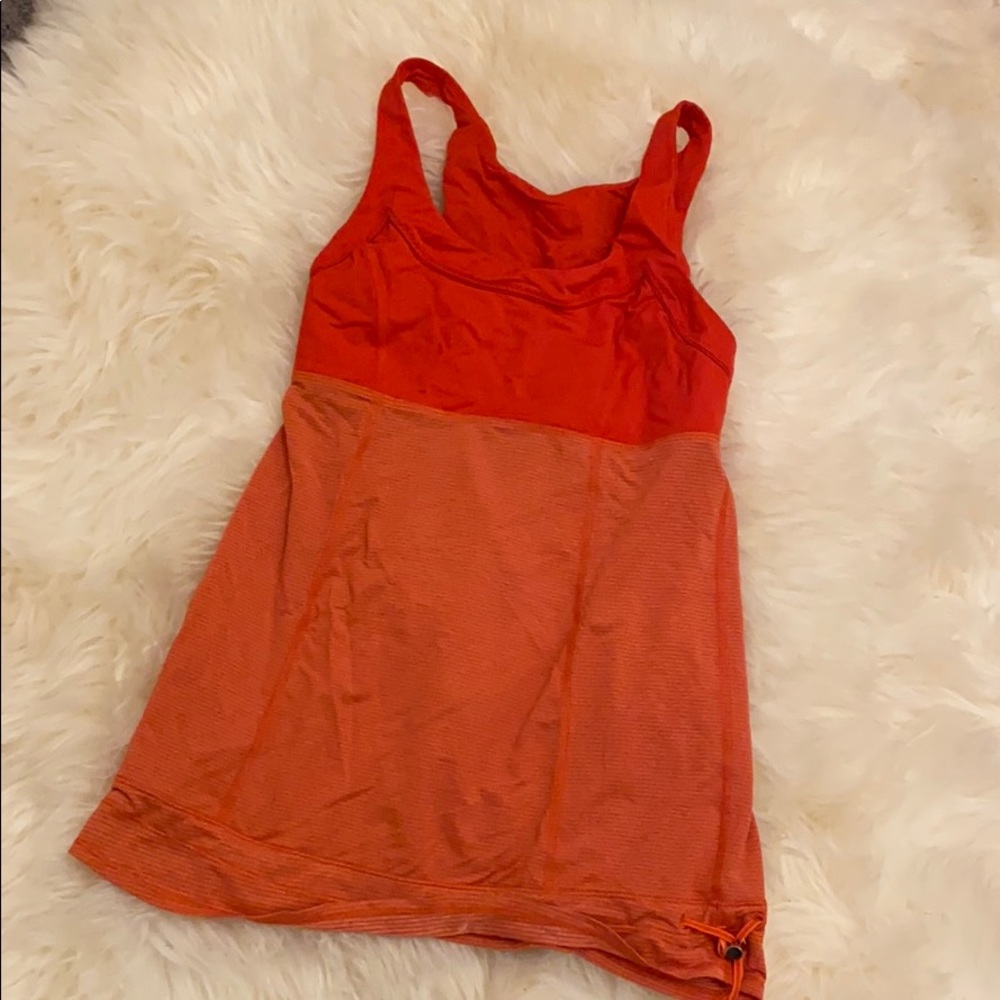 Red lulu lemon tank